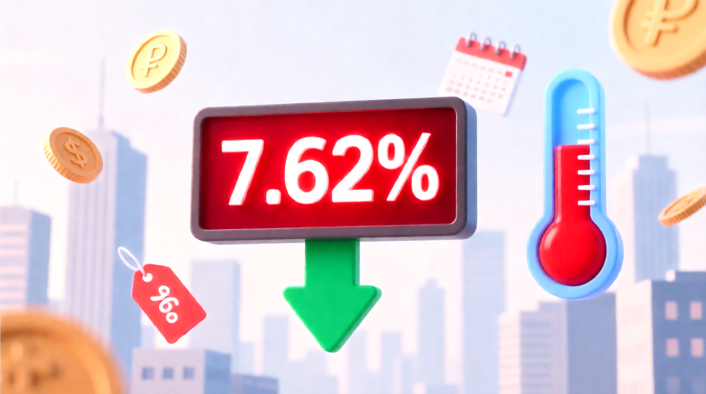 Годовая инфляция снизилась в Саратовской области до 7,62%