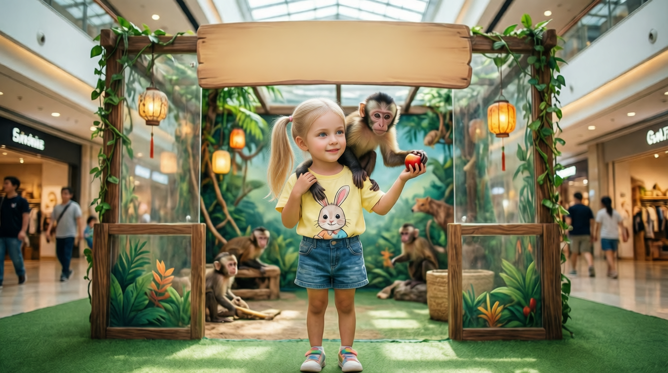 Девочка с обезьяной