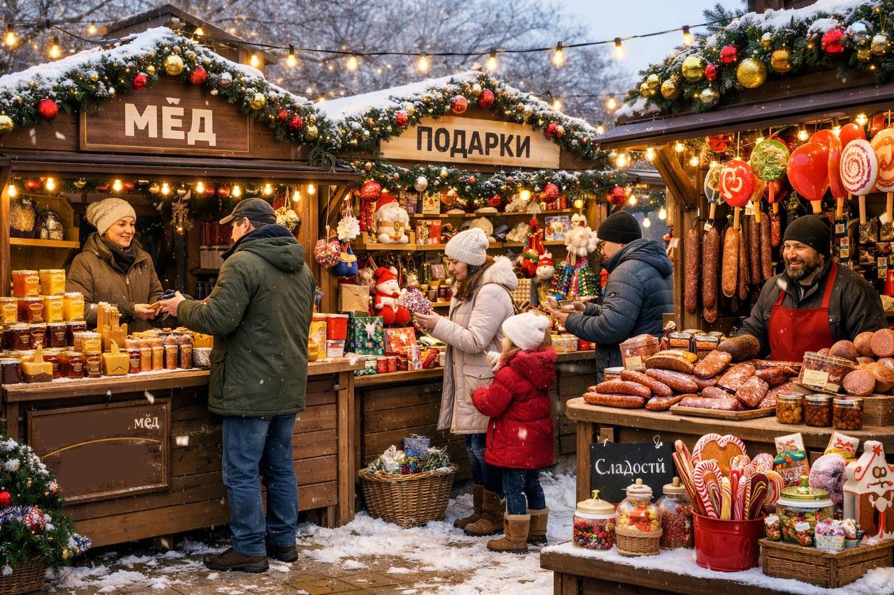 Предновогодняя ярмарка "выходного дня" пройдет на Театральной площади