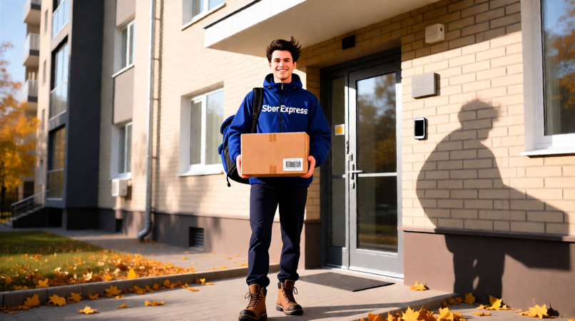 курьер, доставка, ии