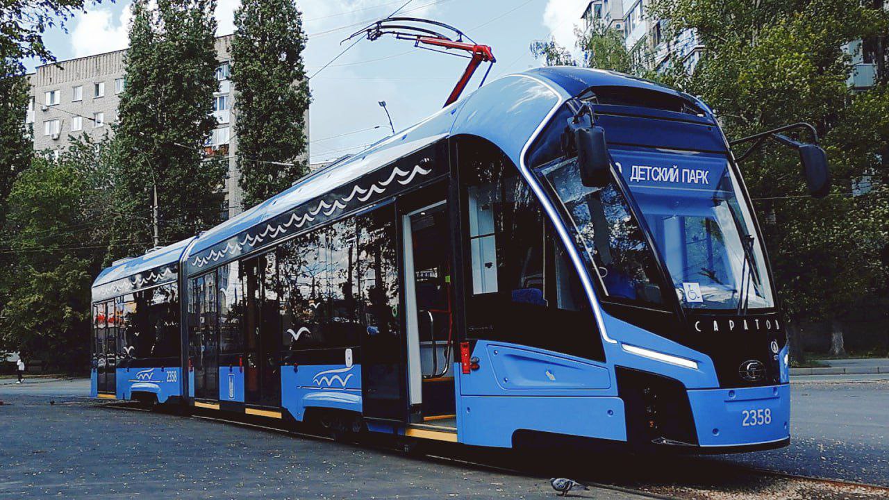 В Саратове сдали первый в России полностью модернизированный трамвайный маршрут