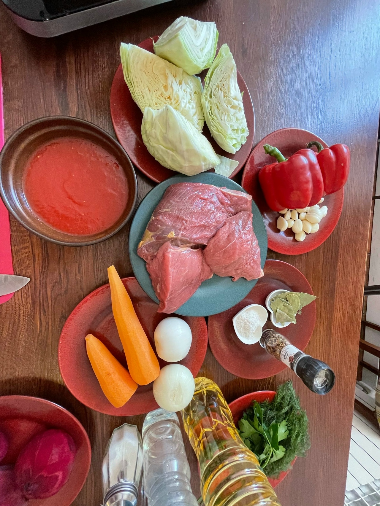 Борщевой набор, овощи, мясо